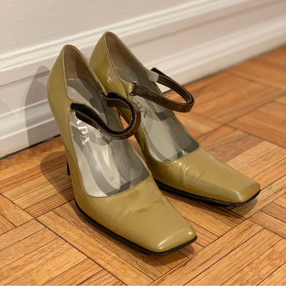 Rare, Iconic 90s Square Toe Prada Mary Janes - Picture 10 of 11